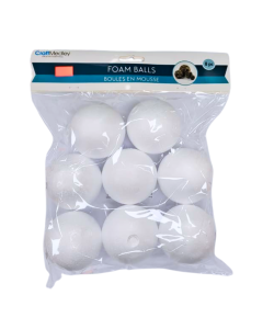 CRAFTMEDLEY FOAM BALLS 8PCS (2.5")