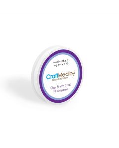 CRAFT MEDLEY BEADING/ JEWELRY CLEAR STRETCH CORD 16.4FT BD939