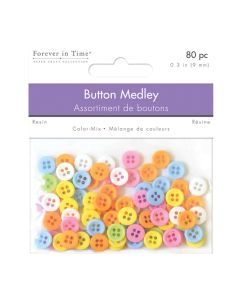 MEDLEY BUTTON 80PK 9MM