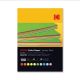 KODAK COLOR PAPERBOARD A4 100 SHEETS 180GSM 10 ASST COLORS CAT9891-330