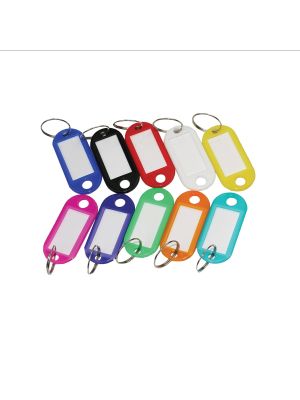 PLASTIC NAME TAG KEYRING