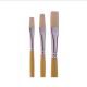 SCHOLAR #8 FLAT PAINT BRUSH WHITE BRISTLE LONG HANDLE