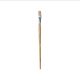 SCHOLAR #10 FLAT PAINT BRUSH WHITE BRISTLE LONG HANDLE