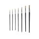 SCHOLAR PAINT BRUSH #6 WHITE BRISTLE BLACK HANDLE 766