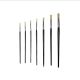 SCHOLAR #4 PAINT BRUSH BROWN BRISTLE ROUND HANDLE