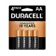 DURACELL AA BATTERY 4PK 1017994