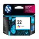 HP PRINTER INK 22 TRICOLOR HP C9352AL