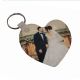 DIE SUBLIMATED HEART SHAPED KEYCHAIN