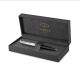 PARKER STAINLESS STEEL PLUNGER ACTION PEN BLACK INK IN GIFT BOX