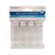 CRAFT MEDLEY MINI GLASS CONTAINERS WITH SCREW LID .6OZ 4 PK GB706