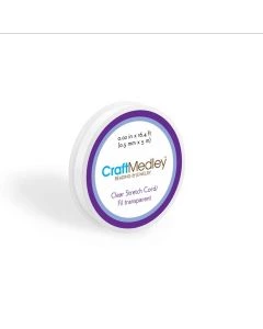 CRAFT MEDLEY BEADING/ JEWELRY CLEAR STRETCH CORD 16.4FT BD939