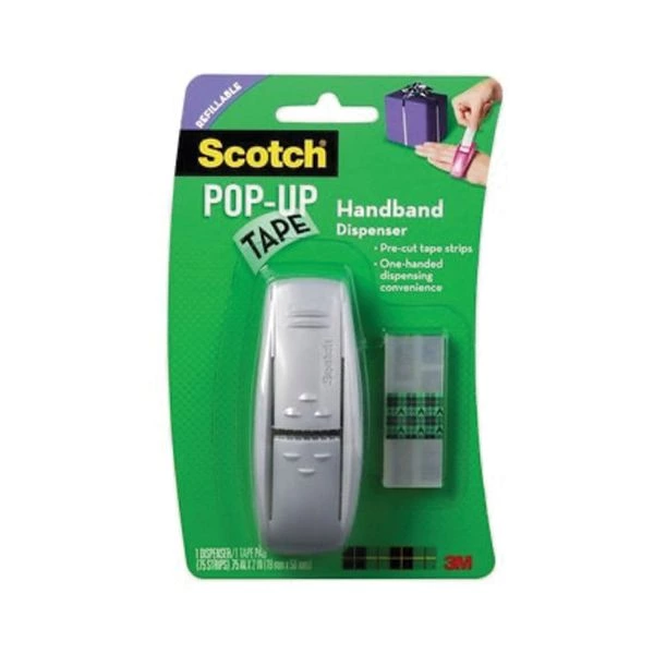 3M SCOTCH POPUP TAPE HANDBAND DISPENSER & TAPE PAD 96GS